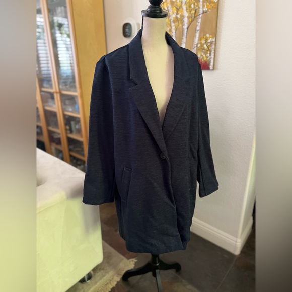 Old Navy - dark denim color light coat - Picture 3 of 10